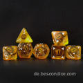 Bescon Dragon Eye RPG Dice Set von 7, Dragon Eye Polyedral Dice Set, 6 Farben verfügbar